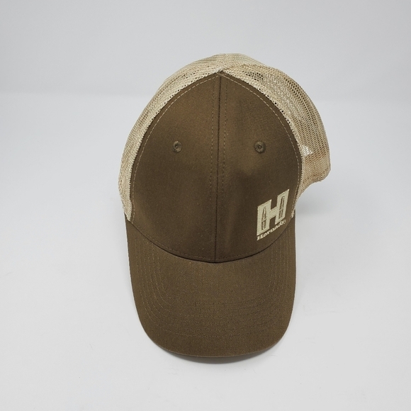 HORNADY BROWN TAN MESH TRUCKER CAP BASEBALL HAT MEN UNISEX OS BULLETS CARTRIDGES - Picture 5 of 12